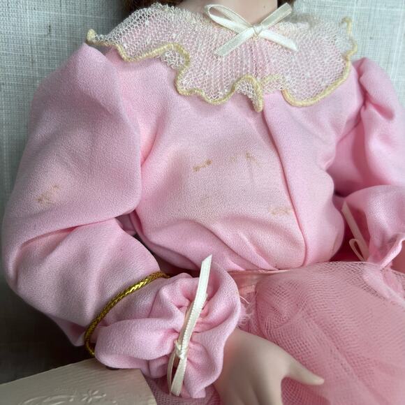 Porcelain Doll Signed Avigail Anna Brahms 1983 Rebecca Ballerina Ltd Ed 12/450 - Picture 10 of 16